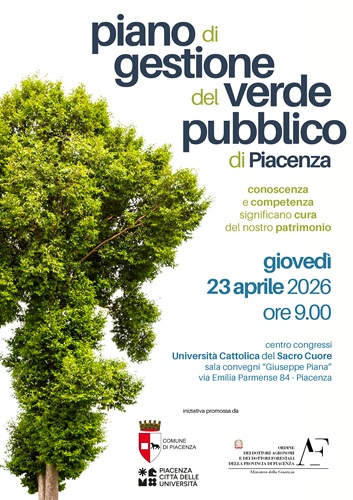 Piano comunale di gestione del verde pubblico, gioved&igrave; 23 la presentazione all&rsquo;Universit&agrave; Cattolica
