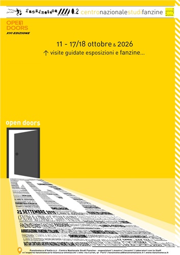 La Fanzinoteca d’Italia 0.2 fra cultura e volontariato apre le porte con gli ‘Open Doors’!